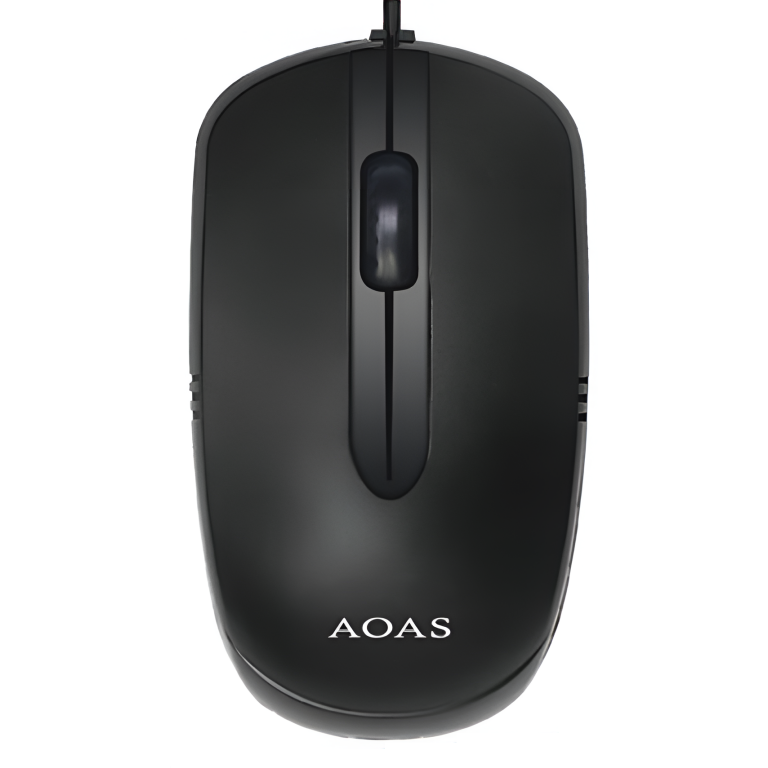 Ενσύρματο Οπτικό Ποντίκι USB 1200 DPI Μαύρο Aoas WB-016