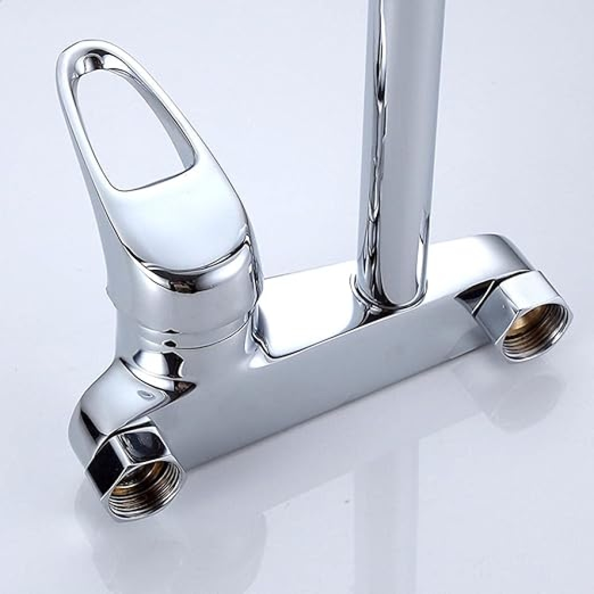 Επιτοίχια Αναμεικτική Μπαταρία Νεροχύτη Κουζίνας Με Περιστρεφόμενο Στόμιο 360° Χρωμέ BER-255201-A - Image 2