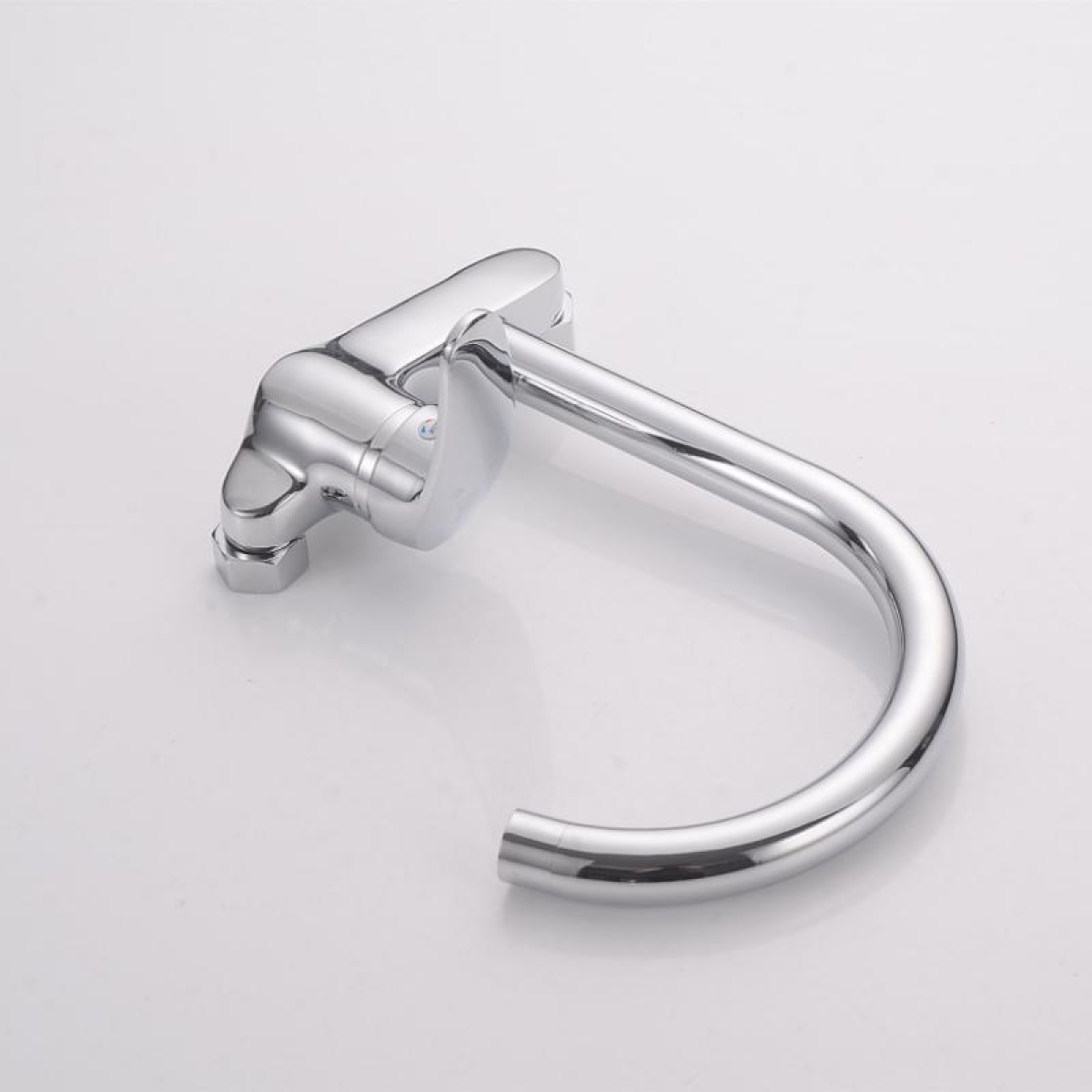 Επιτοίχια Αναμεικτική Μπαταρία Νεροχύτη Κουζίνας Με Περιστρεφόμενο Στόμιο Χρωμέ BER-255201-B - Image 2