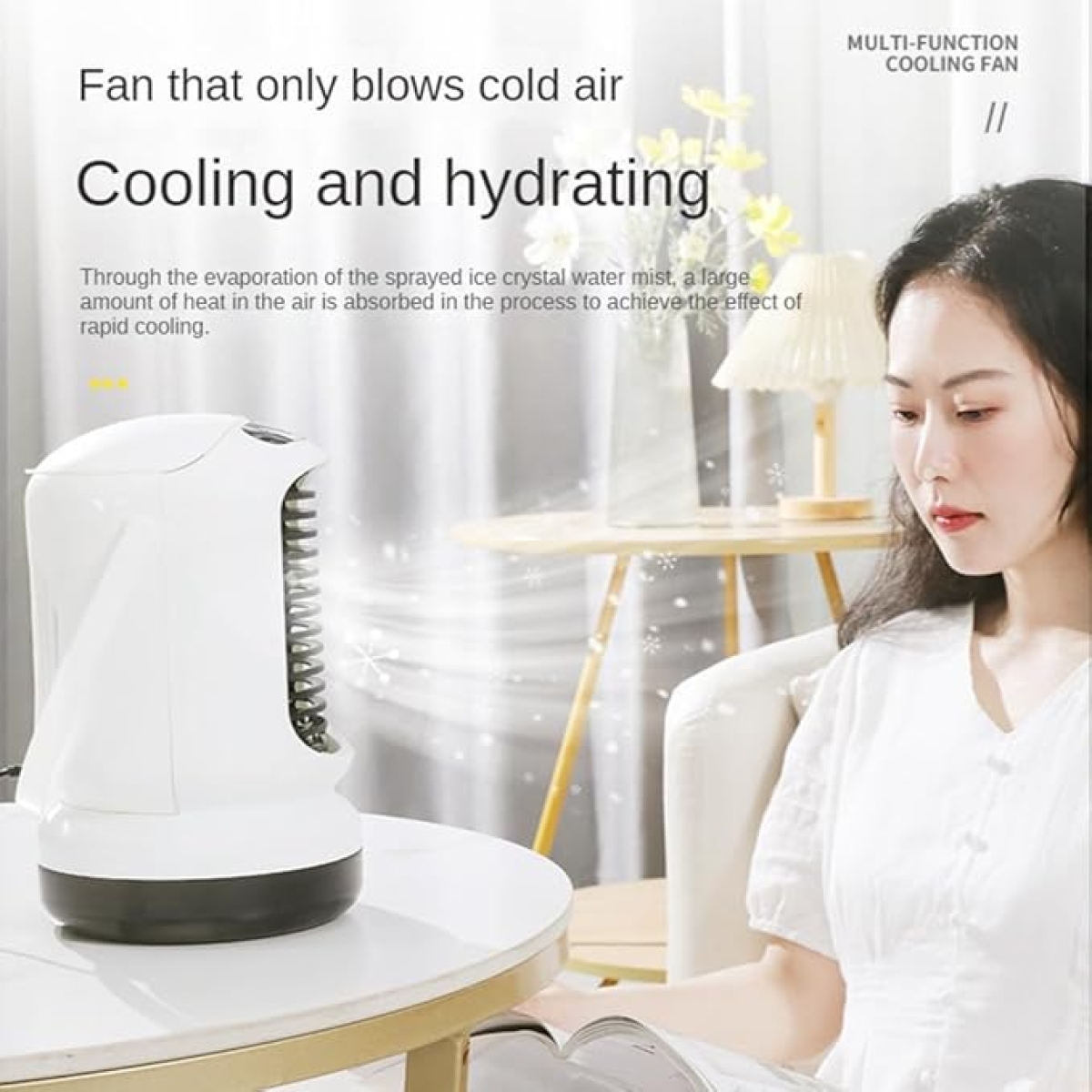 Φορητό Air Cooler Arctic Air 4 Σε 1 Με Υγραντήρα Και Καθαρισμό Αέρα Λευκό - Image 5