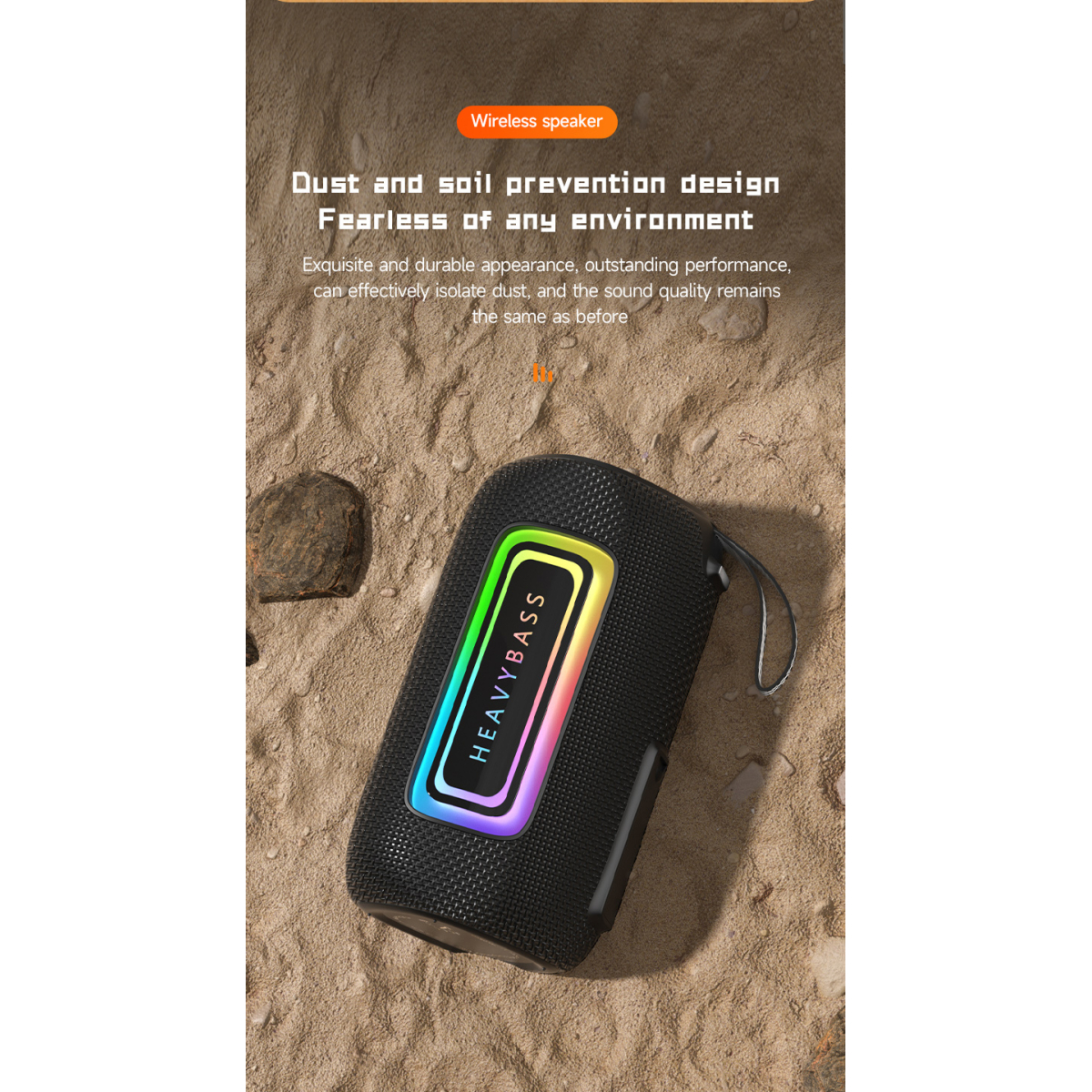 Φορητό Ασύρματο Ηχείο Bluetooth RGB TWS 20W BASS-11 - Image 2