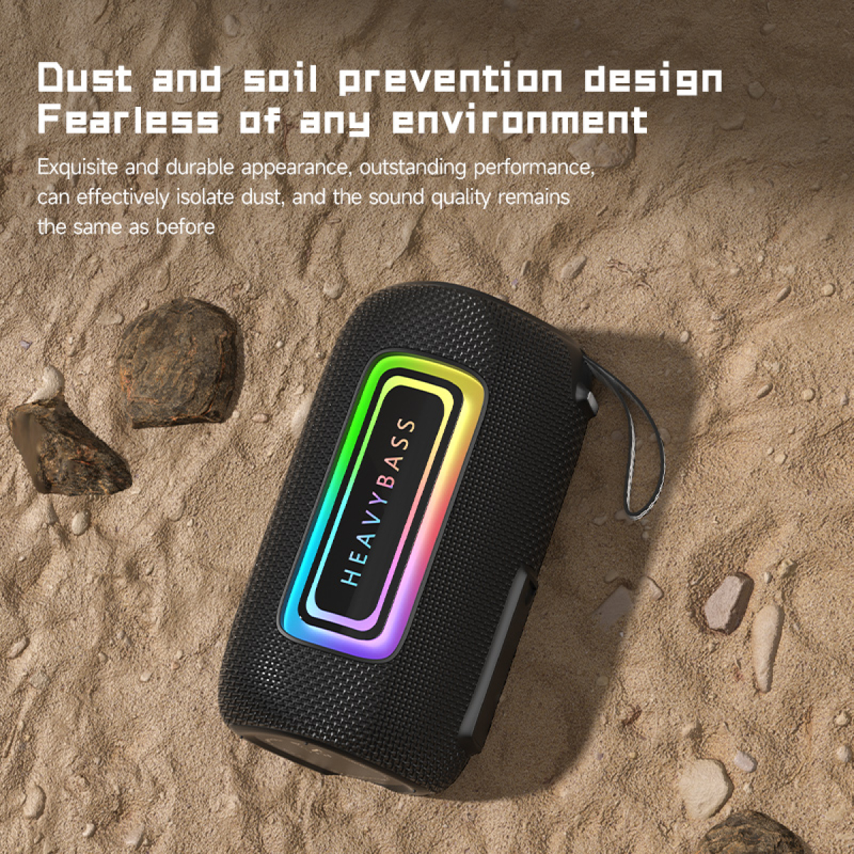Φορητό Ασύρματο Ηχείο Bluetooth RGB TWS 20W BASS-11 - Image 4
