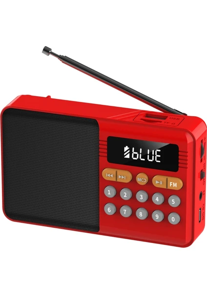 Φορητό Bluetooth Ραδιόφωνο Με Usb / Tf / Aux Και Fm Cmik Mk-858Bt - Κοκκινο
