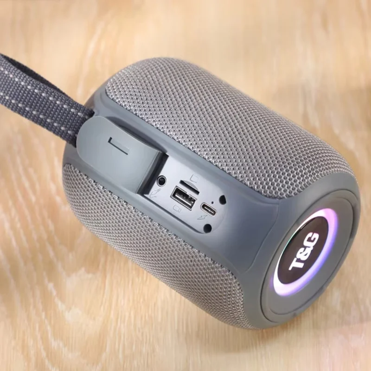 Φορητό Ηχείο Bluetooth Με Subwoofer, LED, TWS & FM T&G TG-697 - Image 4