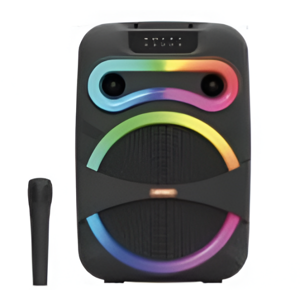 Φορητό Ηχείο Καραόκε 12'' Bluetooth 25W Με RGB Και Μικρόφωνο Kimiso QS-12201