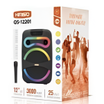 Φορητό Ηχείο Καραόκε 12'' Bluetooth 25W Με RGB Και Μικρόφωνο Kimiso QS-12201 - Image 3