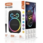 Φορητό Ηχείο Καραόκε 12'' Bluetooth 25W Με RGB Και Μικρόφωνο Kimiso QS-12203 - Image 2