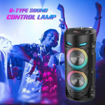 Φορητό Ηχείο Καραόκε 2x4" Με Μικρόφωνο & RGB Φωτισμό ZQS-4239 - Image 5