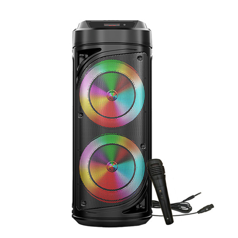 Φορητό Ηχείο Καραόκε 2x6.5" Bluetooth Με Μικρόφωνο & RGB Φωτισμό ZQS-6212
