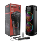 Φορητό Ηχείο Καραόκε 2x6.5" Bluetooth Με Μικρόφωνο & RGB Φωτισμό ZQS-6212 - Image 2