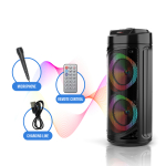 Φορητό Ηχείο Καραόκε 2x6.5" Bluetooth Με Μικρόφωνο & RGB Φωτισμό ZQS-6212 - Image 4