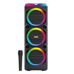 Φορητό Ηχείο Καραόκε 3x8'' Bluetooth 45W Με RGB Και Μικρόφωνο Kimiso QS-8230