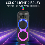 Φορητό Ηχείο Καραόκε 6.5" Bluetooth Με Μικρόφωνο & RGB Φωτισμό ZQS-6220 - Image 4