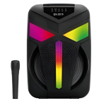 Φορητό Ηχείο Καραόκε 8'' Bluetooth 10W Με RGB Και Μικρόφωνο Kimiso QS-2073