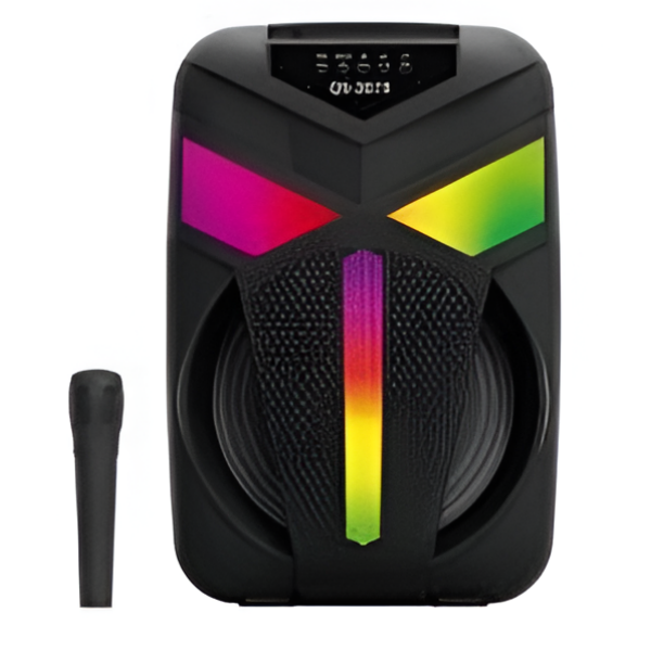 Φορητό Ηχείο Καραόκε 8'' Bluetooth 10W Με RGB Και Μικρόφωνο Kimiso QS-2073