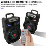 Φορητό Ηχείο Καραόκε 8" Bluetooth Με Μικρόφωνο & RGB Φωτισμό ZQS-8167W - Image 4