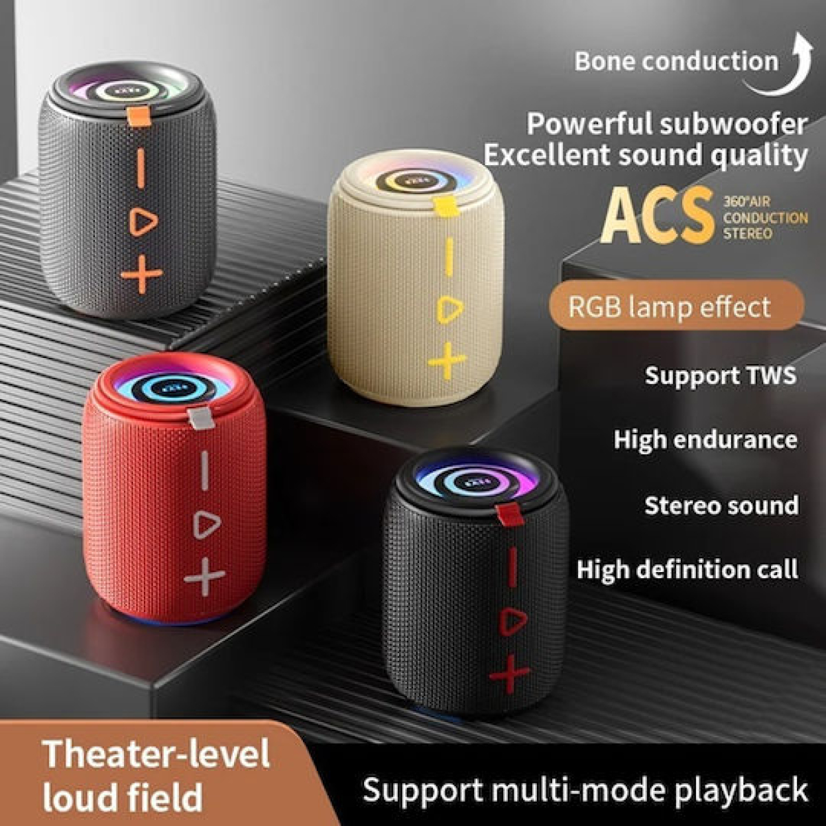 Φορητό Μίνι Ηχείο Bluetooth 10W BASS-02 - Image 5