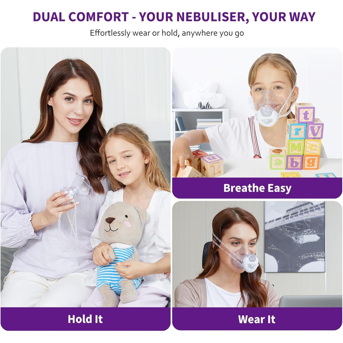 Φορητός Νεφελοποιητής Με Μάσκες Mesh Nebulizer H315 - Image 7