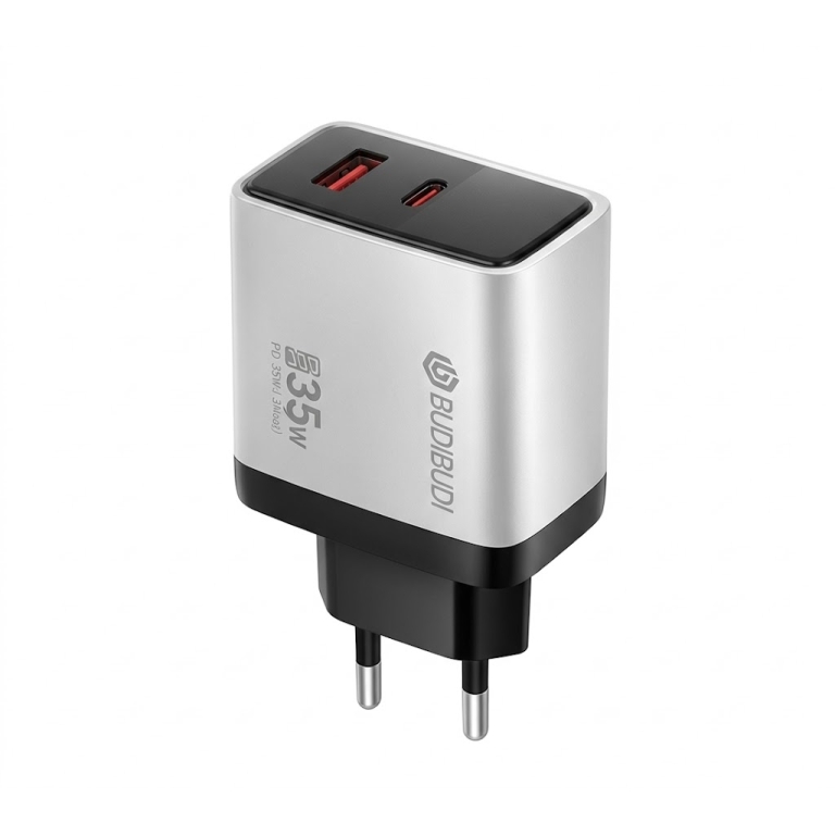 Φορτιστής 35W PD Με USB Και Type-C Budi-040