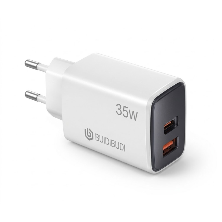 Φορτιστής 35W PD Με USB Και Type-C GaN Budi-041