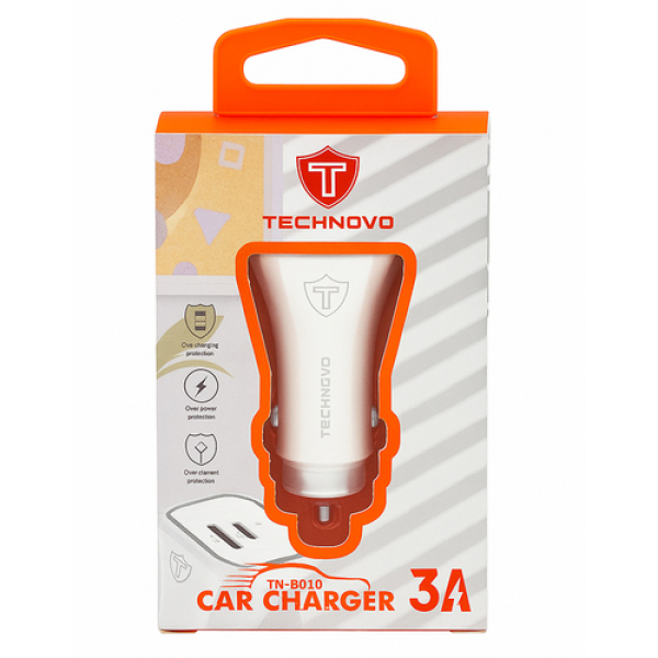 Φορτιστής Αυτοκινήτου Με Θύρα USB & USB-C 3A 12-24V Technovo TN-B010