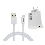 Φορτιστής Γρήγορης Φόρτισης 120W Με Καλώδιο USB Σε Type-C Moxom MX-HC246