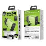 Φορτιστής Γρήγορης Φόρτισης Διπλής Θύρας USB-C 45W GaN Wekome WP-U33 EU - Image 2