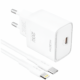 Φορτιστής PD 20W Type-C Με Καλώδιο Lightning Moxom MX-HC310
