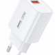 Φορτιστής Ταχείας Φόρτισης GaN 20W USB-C & USB-A Λευκό Remax U187-AC20W