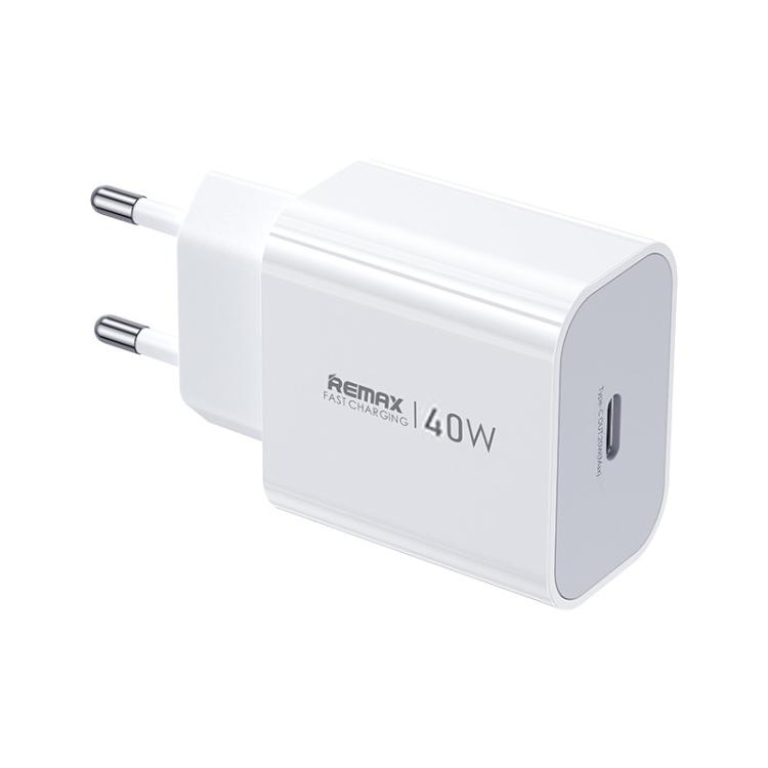 Φορτιστής Ταχείας Φόρτισης GaN 40W USB-C Power Delivery Λευκό Remax CA10