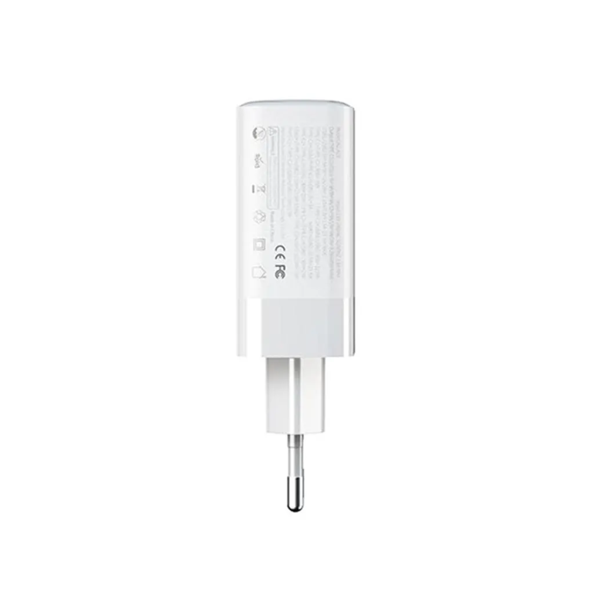 Φορτιστής Ταχείας Φόρτισης GaN 65W 4 Θυρών USB-C & USB-A Λευκό Azeada AZ-A19 - Image 3