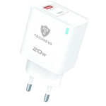 Φορτιστής Ταξιδιού 20W Με USB-A Και USB-C PD QC3.0 Technovo TN-C043