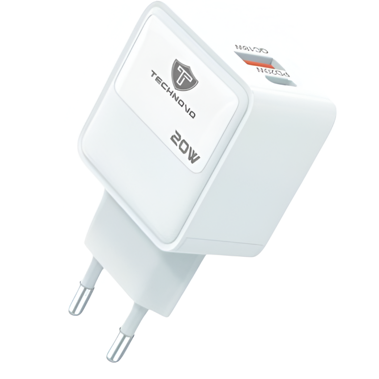 Φορτιστής Ταξιδίου 20W PD QC3.0 Με Θύρες USB-A & USB-C Technovo TN-C045