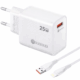Φορτιστής USB-A 25W QC4.0 Με Καλώδιο Type-C Budi-031
