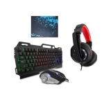 Gaming Σετ 4 Σε 1 Πληκτρολόγιο Ποντίκι Ακουστικά Και Mouse Pad RGB JX-K9000 - Image 4