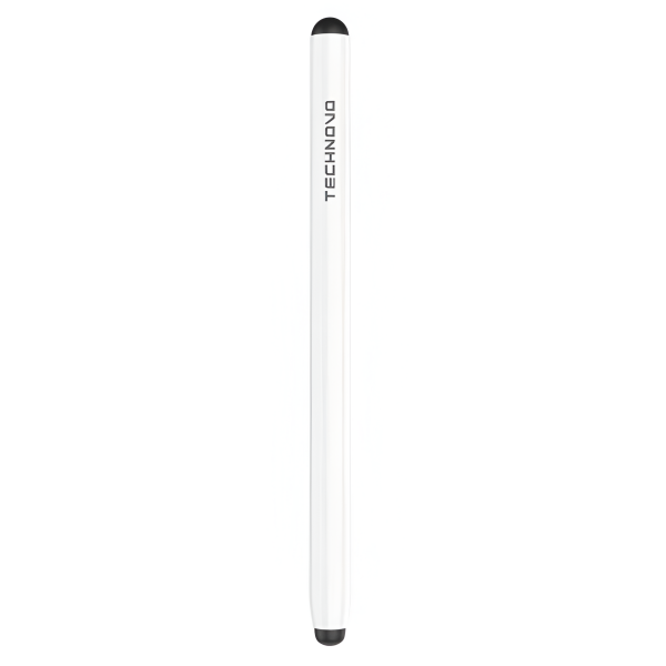 Γραφίδα Αφής Universal Stylus Dual Tip Λευκή Technovo TN-P001