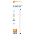 Γραφίδα Αφής Universal Stylus Dual Tip Λευκή Technovo TN-P001 - Image 2
