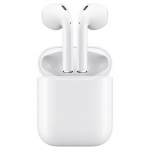 i18 Earbud Bluetooth Handsfree Ακουστικά με Θήκη Φόρτισης Λευκά
