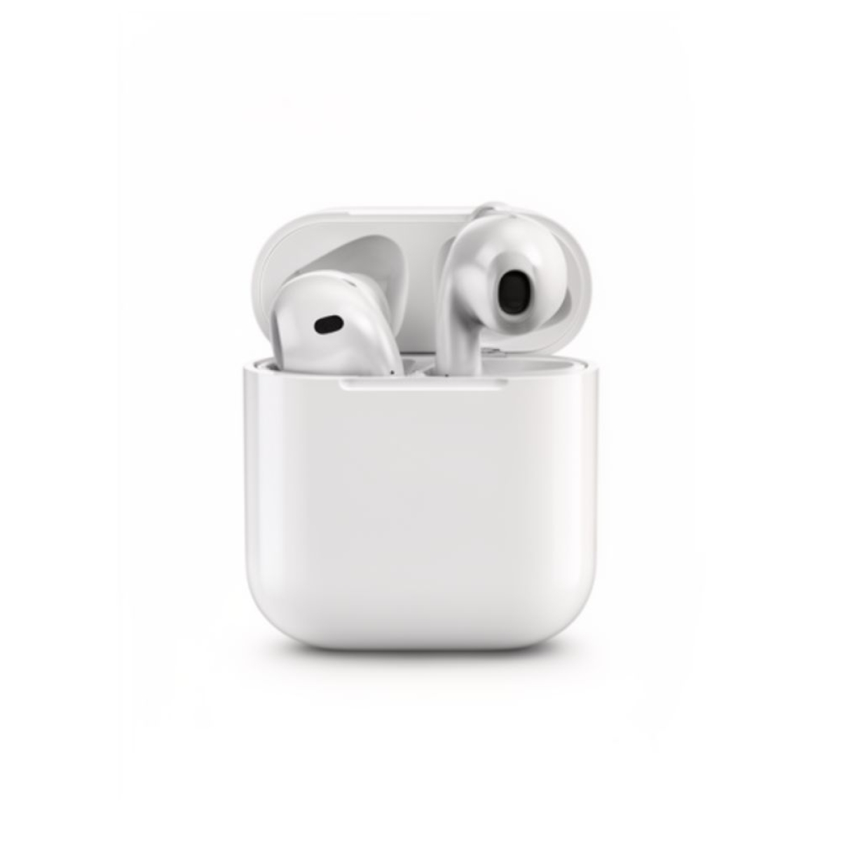 i18 Earbud Bluetooth Handsfree Ακουστικά με Θήκη Φόρτισης Λευκά