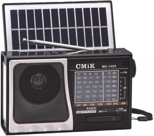 Ηλιακό Ραδιόφωνο Με Bluetooth Usb/Tf &Amp; Φακό Cmik Mk-149S