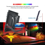 Ηλιακός Προβολέας RGB 800W Αλουμινίου Με Τηλεχειρισμό Και Bluetooth MJ-AW800C - Image 9