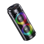 KAKUSIGA KK-6201 Bluetooth Party Speaker με 2x6.5” Ηχεία, RGB Lights & Ενσύρματο Μικρόφωνο Karaoke