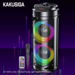 KAKUSIGA KK-6201 Bluetooth Party Speaker με 2x6.5” Ηχεία, RGB Lights & Ενσύρματο Μικρόφωνο Karaoke