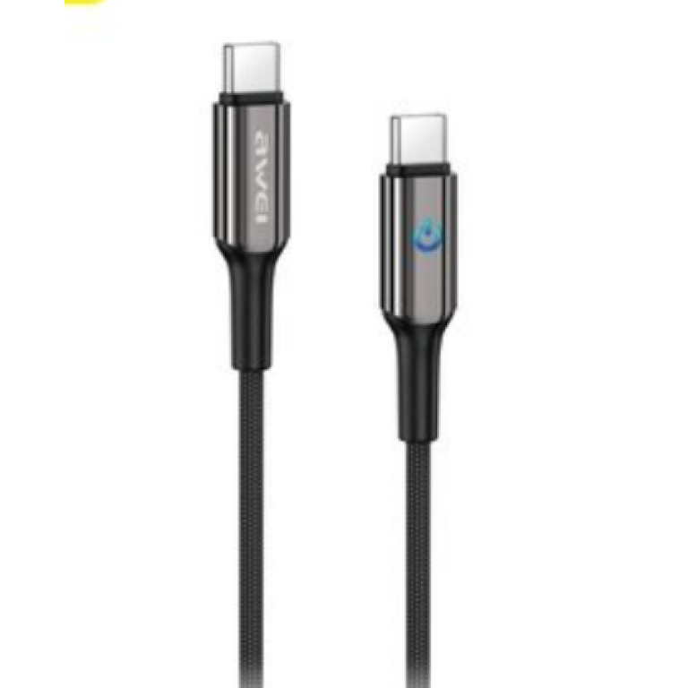 Καλώδιο Φόρτισης & Δεδομένων Type-C Σε Type-C 60W Awei CL-9C