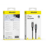 Καλώδιο Φόρτισης & Δεδομένων Type-C Σε Type-C 60W Awei CL-9C - Image 2