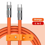 Καλώδιο Φόρτισης Και Δεδομένων USB-C Σε USB-C 60W 1m Πορτοκαλί Andowl Q-SJ950 - Image 2