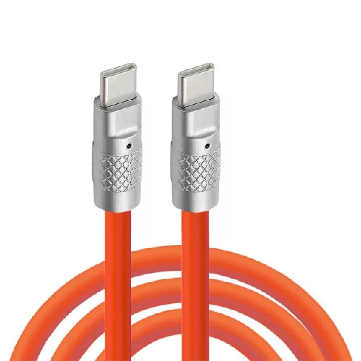 Καλώδιο Φόρτισης Και Δεδομένων USB-C Σε USB-C 60W 1m Πορτοκαλί Andowl Q-SJ950 - Image 3