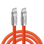 Καλώδιο Φόρτισης Και Δεδομένων USB-C Σε USB-C 60W 1m Πορτοκαλί Andowl Q-SJ950 - Image 3