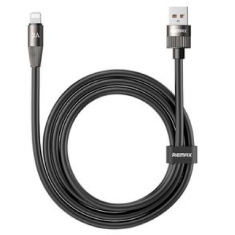 Καλώδιο Φόρτισης & Μεταφοράς Δεδομένων USB-A Σε Lightning 3A 1.2m Μαύρο Remax CB30 A-L