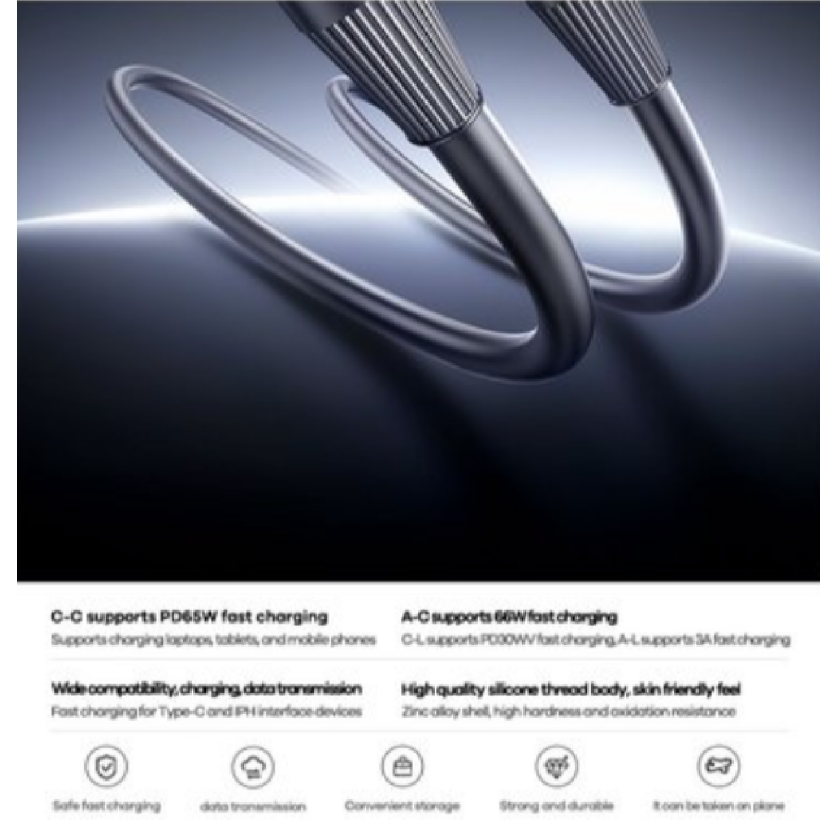 Καλώδιο Φόρτισης & Μεταφοράς Δεδομένων USB-A Σε Lightning 3A 1.2m Μαύρο Remax CB30 A-L - Image 3